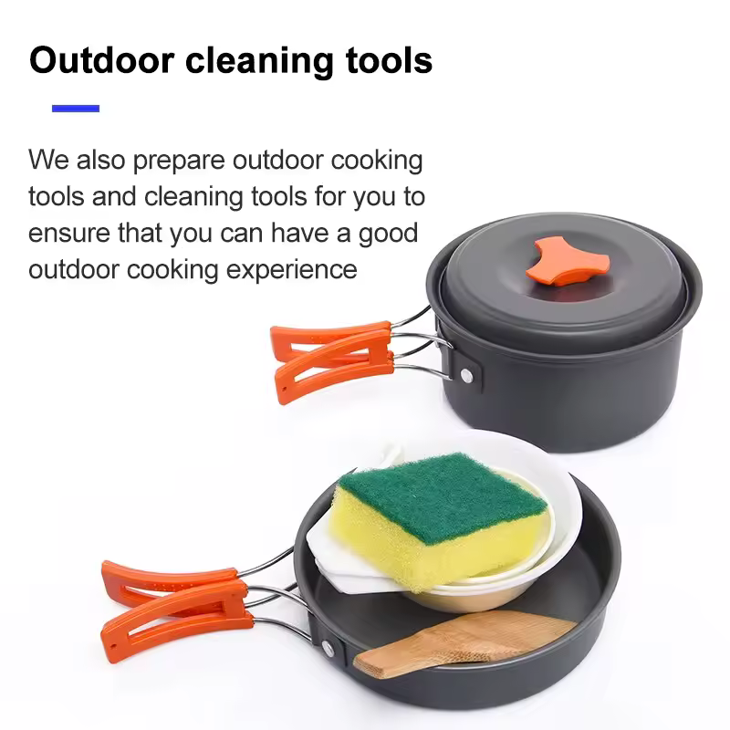 TWO HARES™ Outdoor Cookware Set Pots