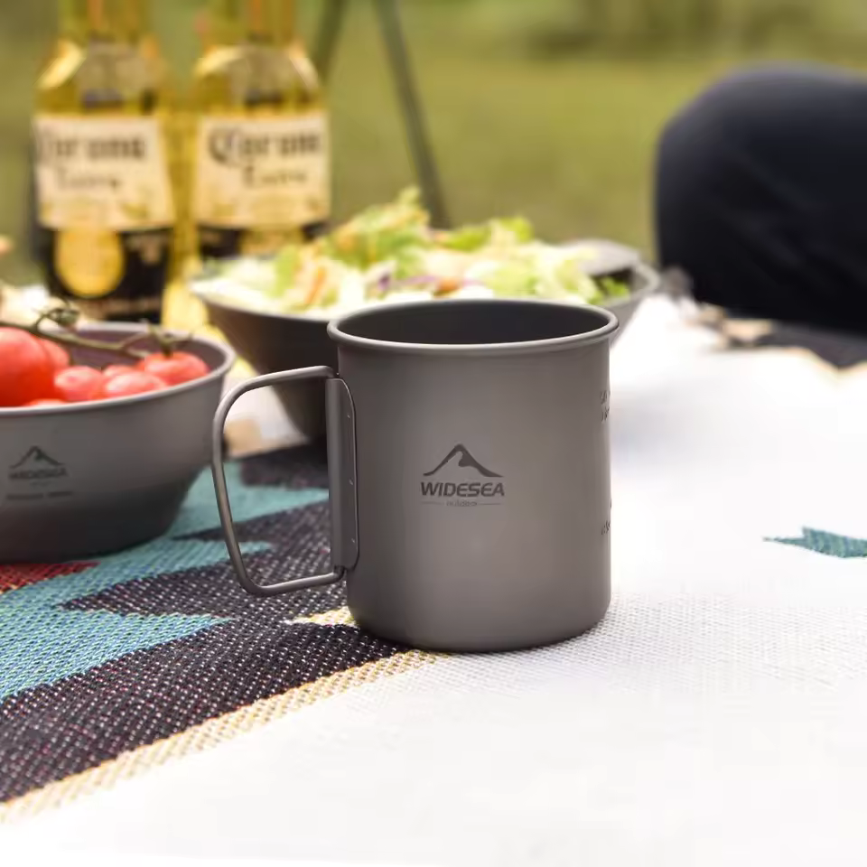 TWO HARES™ Camping Titanium Cup