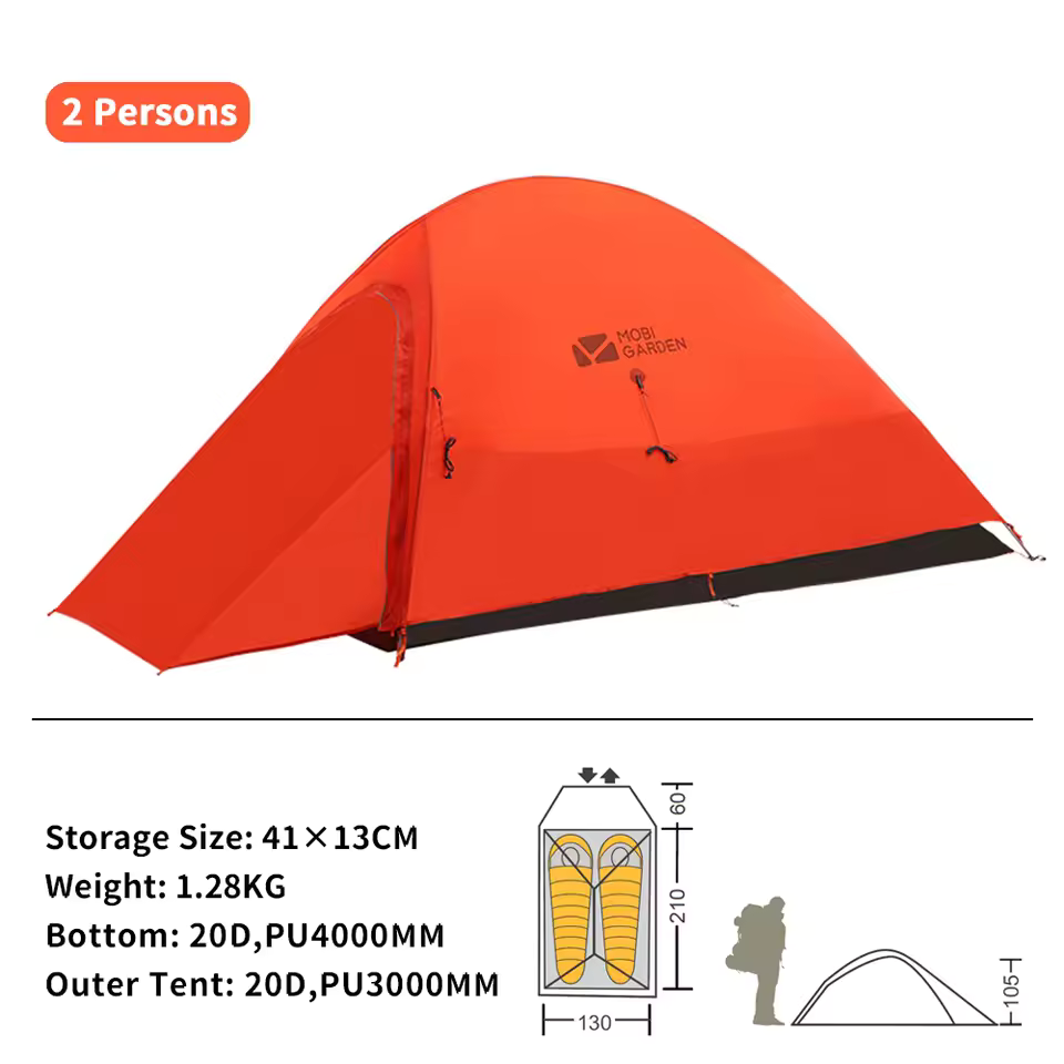 TWO HARES™ Tent Ultralight Lightweight 1-2 Persons