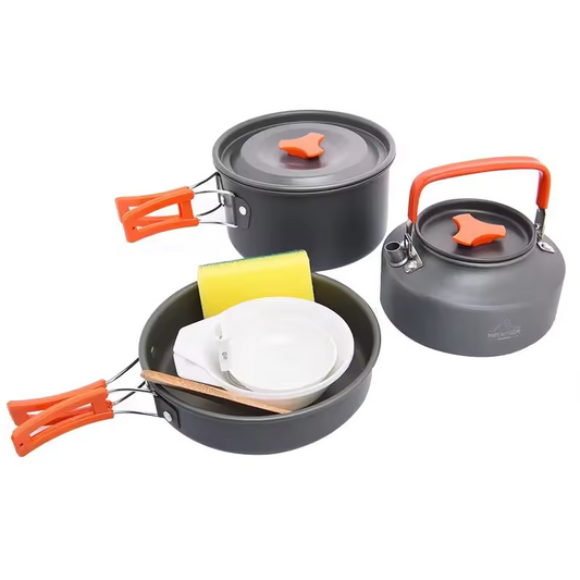 TWO HARES™ Outdoor Cookware Set Pots