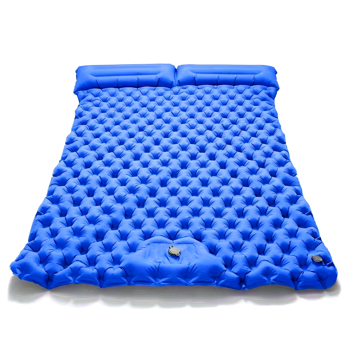 TWO HARES™  Inflatable Air Matt Double with Pillows Built-in Indeflator Pump