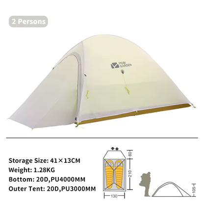 TWO HARES™ Tent Ultralight Lightweight 1-2 Persons