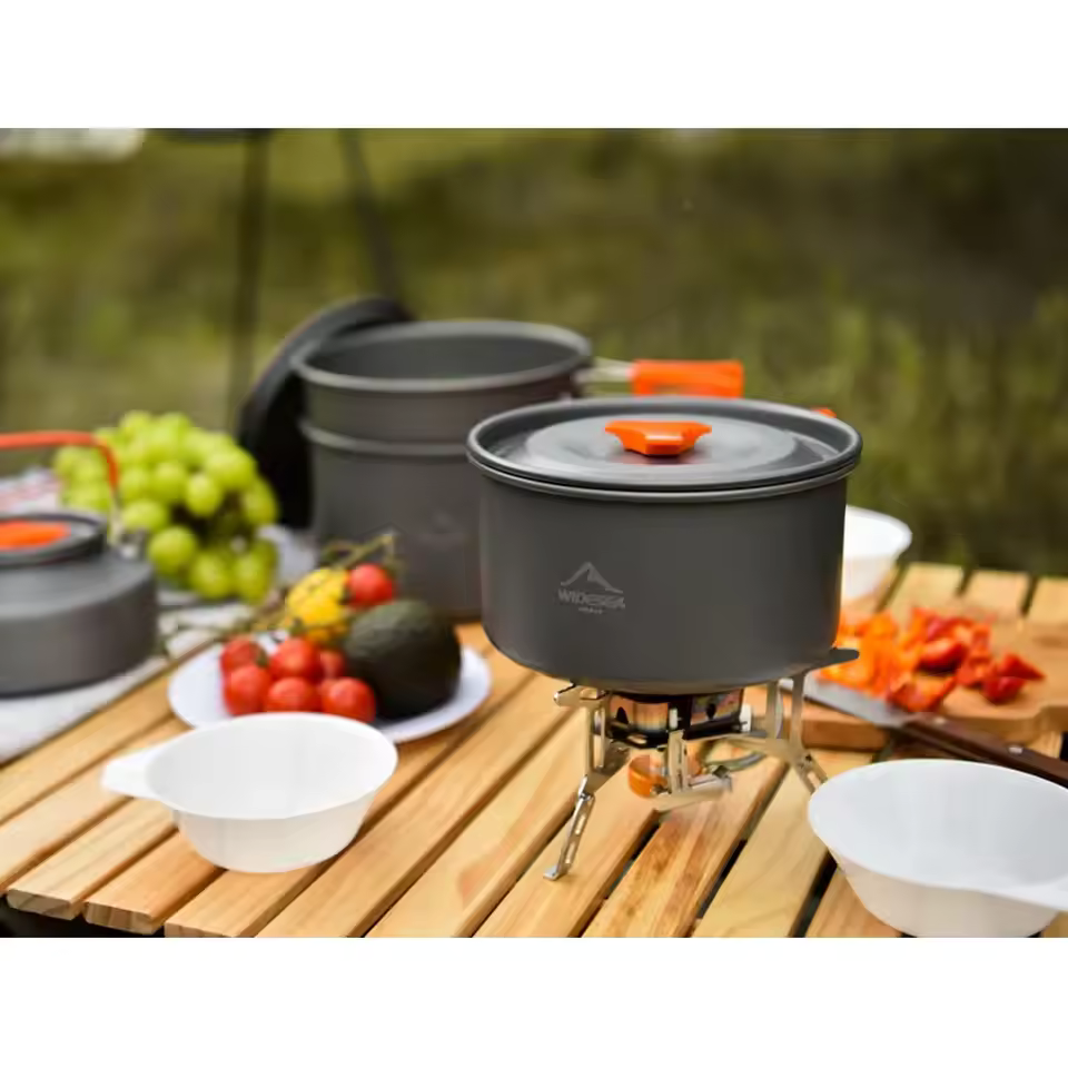 TWO HARES™ Outdoor Cookware Set Pots