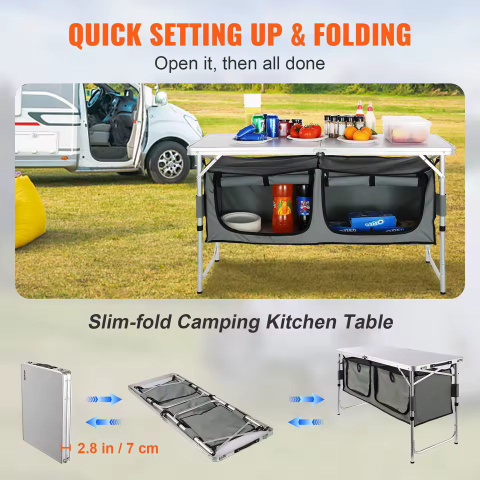 TWO HARES™Camping Kitchen Table